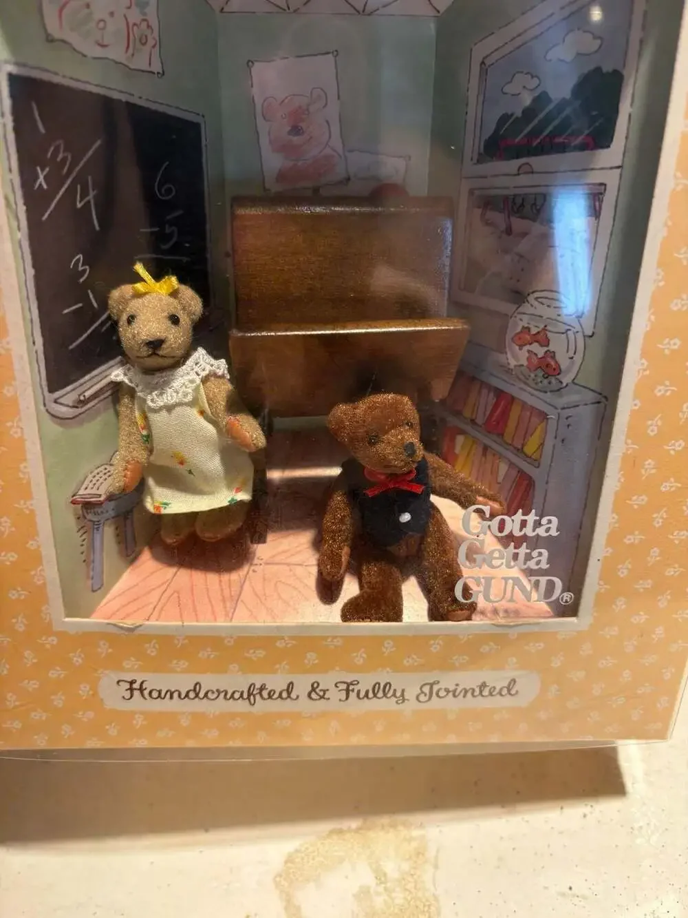 Gund The Littlest Bears Sister & Brother Miniature Stuffed Bears 1994
